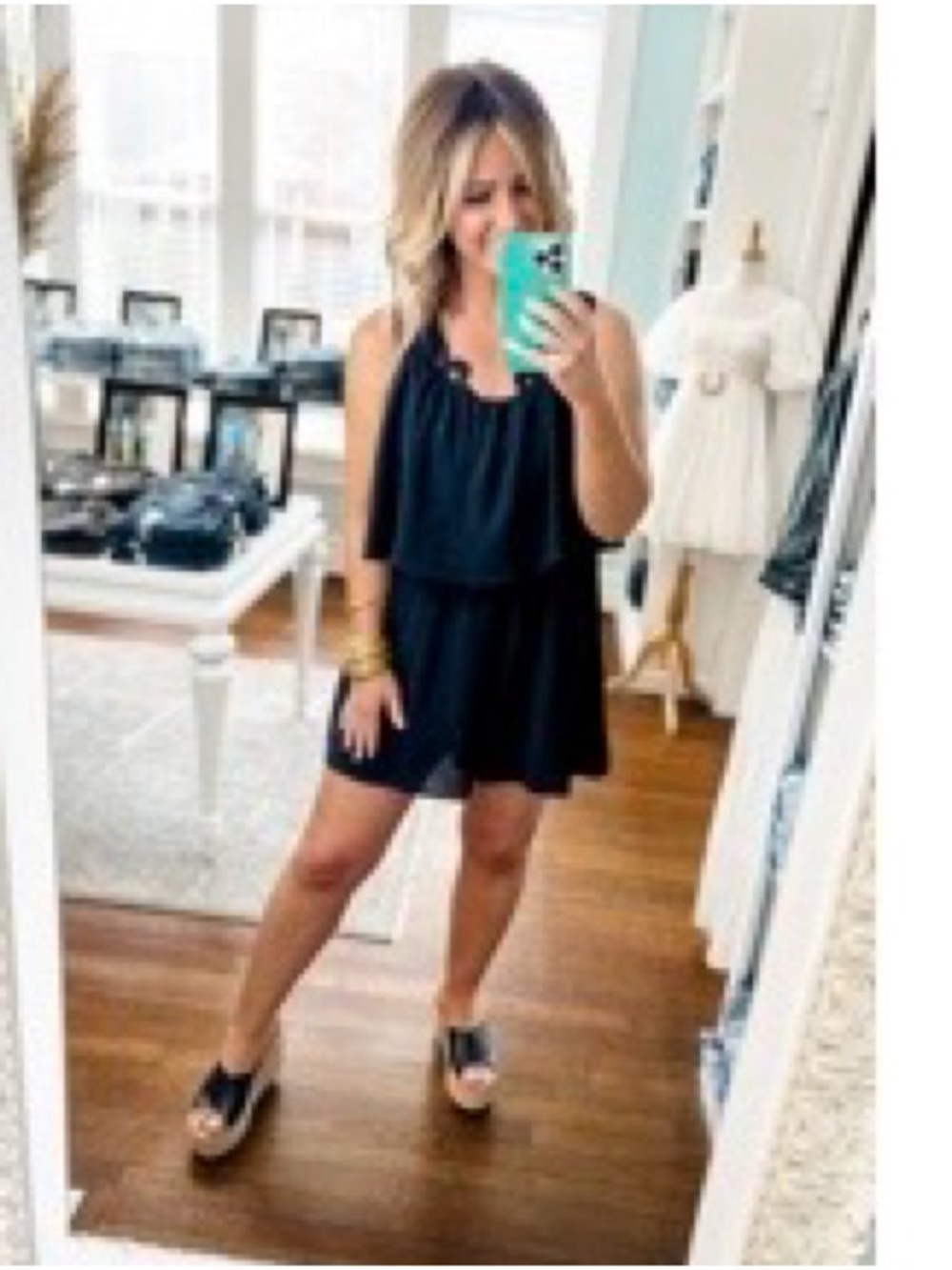 HEYSON Be My Guest Black Romper | Size Large | NWT